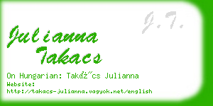 julianna takacs business card